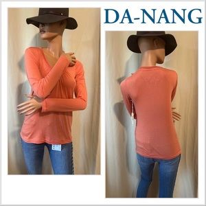New DA-NANG CASHMERE BLEND MANGO TOP XS